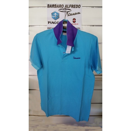 Polo man vespa logo Azzurro 606230M01A misura S