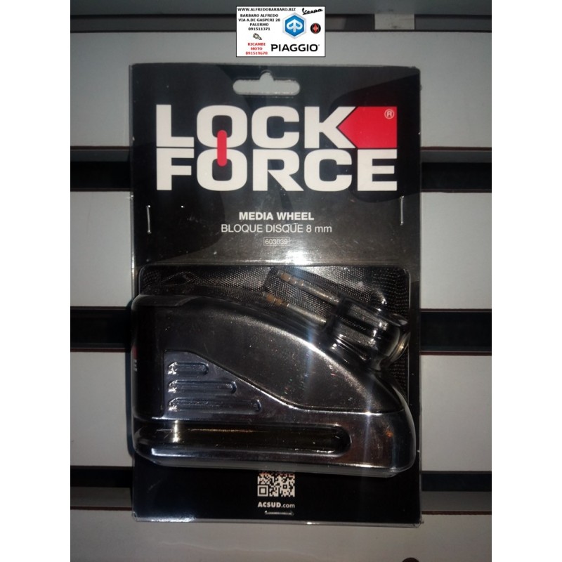 Blocca disco 8mm acsud Lock Force media wheel  603039