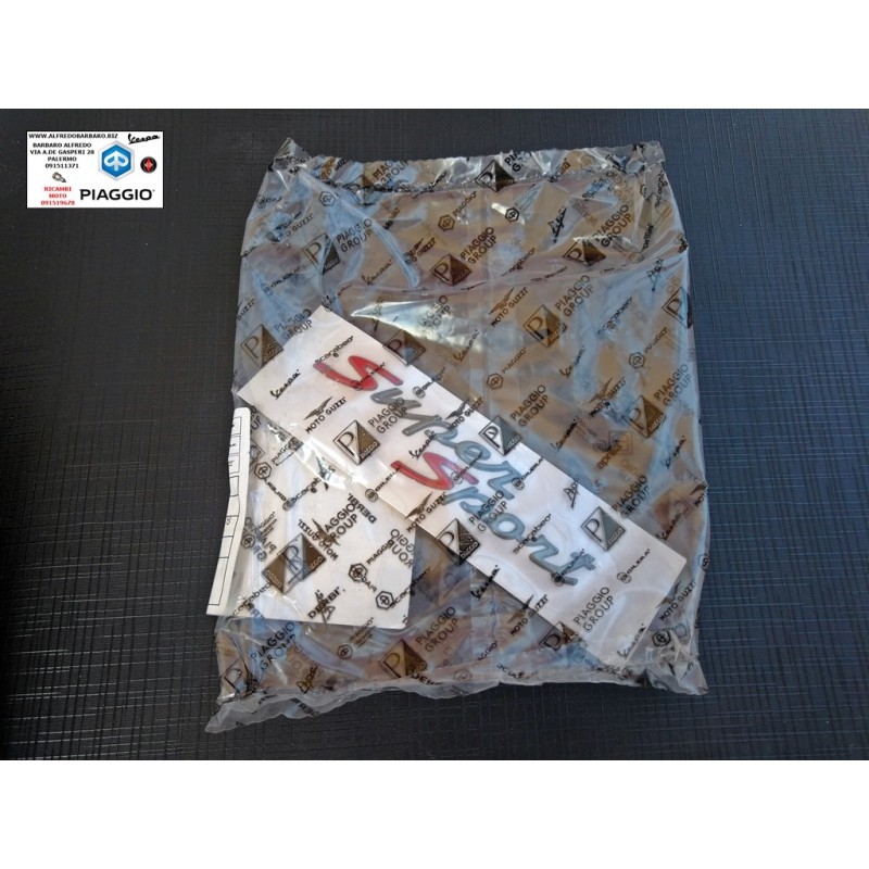 Targhetta supersport vespa gts 125 - gts 300 originale piaggio 672062