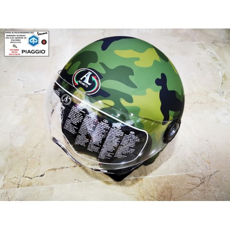 Casco demi-jet 101 camouflage mimetico verde al Helmets Rappresentanze srl
