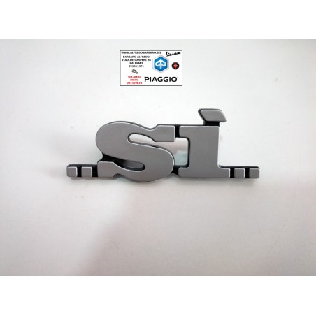 Targhetta Si Piaggio coppe laterali in plastica originale piaggio 231900
