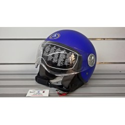 Casco demi-jet modello 101 visiera elicotterista giallo, rosso grigio rosa dove, bianco, nero blu