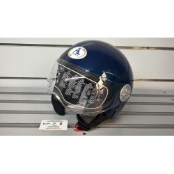 Casco demi-jet modello 101 visiera elicotterista giallo, rosso grigio rosa dove, bianco, nero blu