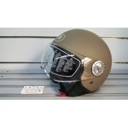 Casco demi-jet modello 101 visiera elicotterista giallo, rosso grigio rosa dove, bianco, nero blu