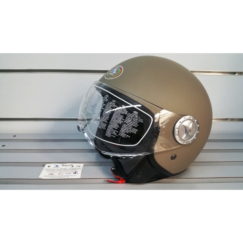 Casco demi-jet modello 101 visiera elicotterista giallo, rosso grigio rosa dove, bianco, nero blu