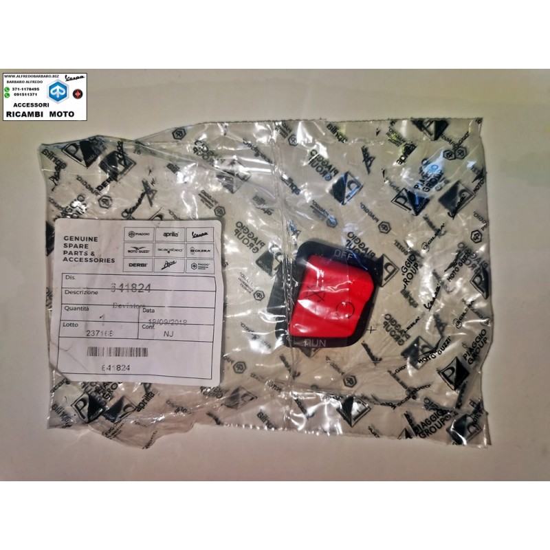 Interrupteur D'arrêt D'urgence Moto EMSea - Piaggio Beverly, MP3, X7 Et Autres Modèles Compatibles