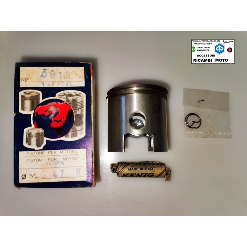 Pistone completo per motore vespa  riferimento 3918