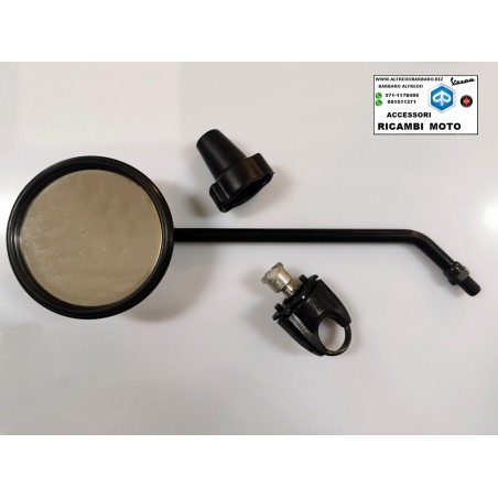 SPECCHIETTO RETROVISARE PER SCOOTER UNIVERSALE VITALONI E 	SUPPORTO ATTACCO AL MANUBRIO