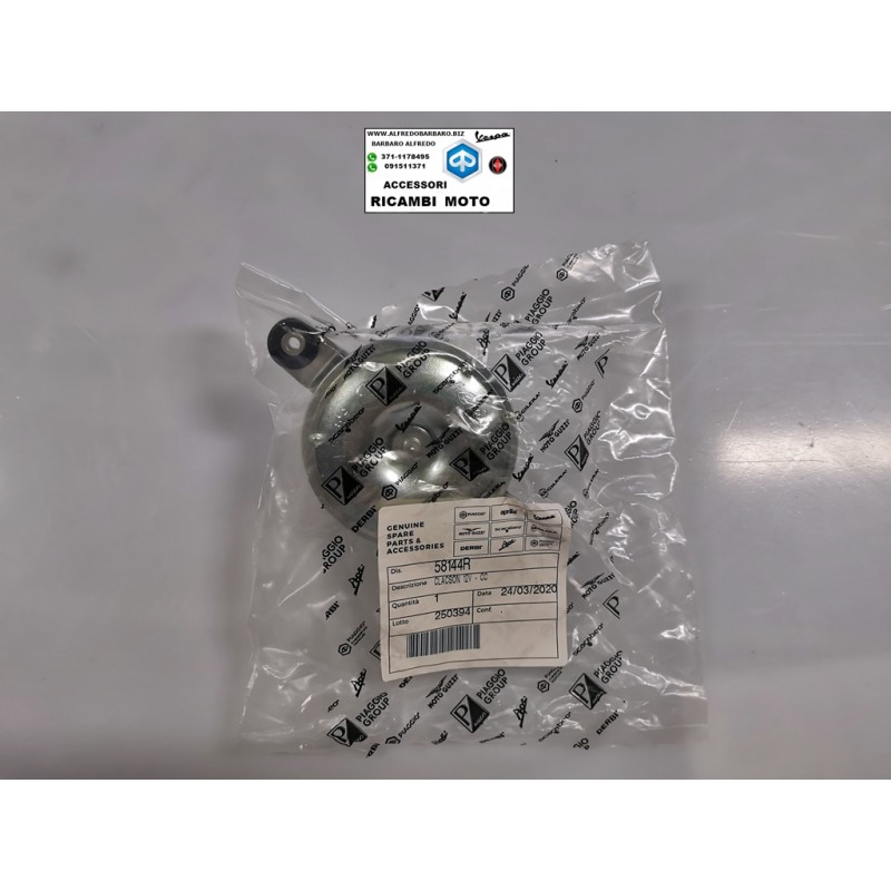 Clacson 12v cc vespa px 125-150- 30 anni originale piaggio 58144R