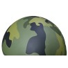 Casco demi-jet 101 camouflage mimetico verde al Helmets con difetti