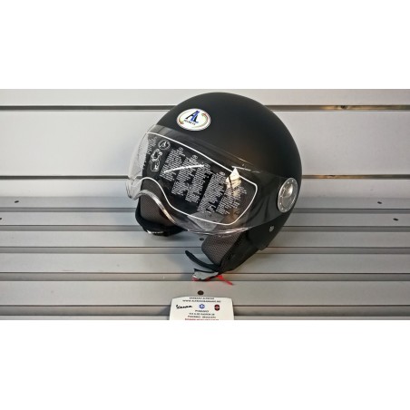 Casco demi-jet modello 101 visiera elicotterista giallo, rosso grigio rosa dove, bianco, nero blu