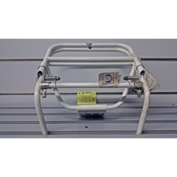 Portapacchi posteriore A300 bianco con tiranti per Vespa 50 90 125 Primavera