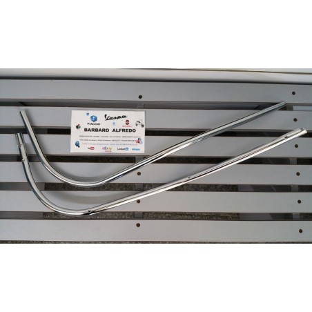 Bordo scudo acciaio cromato vespa rally 180-200 vespa 180 ss codice  10178 coppia dx-sx