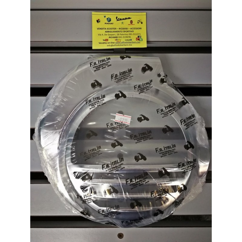 Copriventola coprivolano Vespa Px freno disco cromato fa 0278