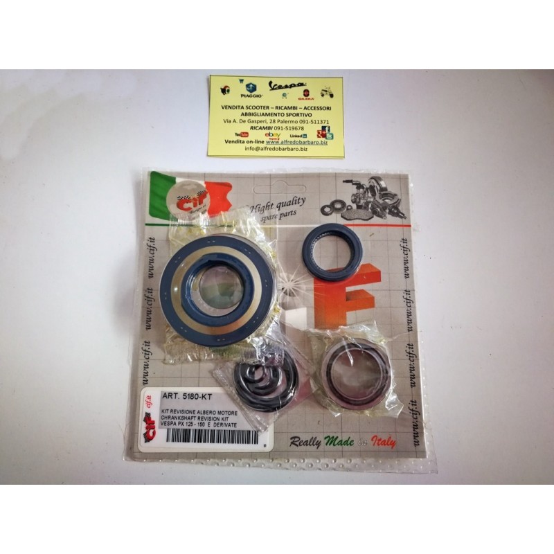 Kit revisione albero motore vespa px 125-150 cif 5180-kt