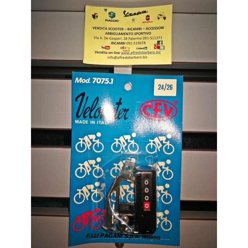 Contachilometri bicicletta 7075.1 velometer