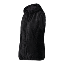 Gilet in pile da donna HighLoft con trama a rombi e cappuccio cmp 31P1716