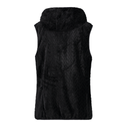 Gilet in pile da donna HighLoft con trama a rombi e cappuccio cmp 31P1716