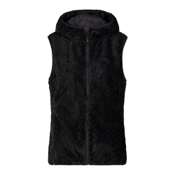 Gilet in pile da donna HighLoft con trama a rombi e cappuccio cmp 31P1716
