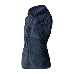 Gilet in pile da donna HighLoft con trama a rombi e cappuccio cmp 31P1716