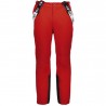 Salopette sci pantaloni da neve uomo con bretelle removibili cmp 3W17397N