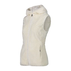 Gilet in pile da donna HighLoft con trama a rombi e cappuccio cmp 31P1716