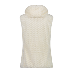 Gilet in pile da donna HighLoft con trama a rombi e cappuccio cmp 31P1716