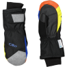 Guanti manopole da sci multicolor in softshell imbottiti da bambini cmp