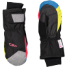 Guanti manopole da sci multicolor in softshell imbottiti da bambini cmp