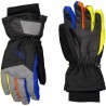 Guanti da sci bambini multicolor in softshell imbottiti cmp