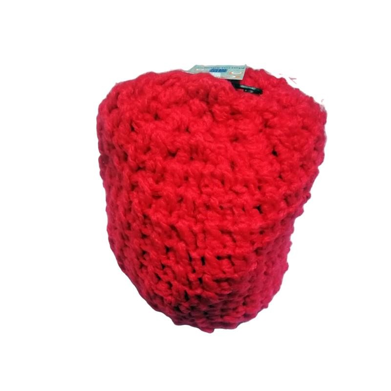 Berretto a maglia con pon pon