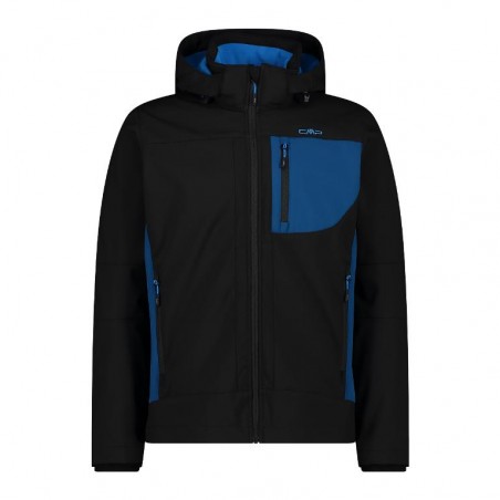 GIACCA UOMO IN SOFTSHELL CON CAPPUCCIO STACCABILE CMP