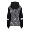 Giacca da sci da donna in tessuto stretch con stampa geometrica cmp
