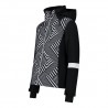 Giacca da sci da donna in tessuto stretch con stampa geometrica cmp