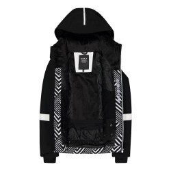 Giacca da sci da donna in tessuto stretch con stampa geometrica cmp