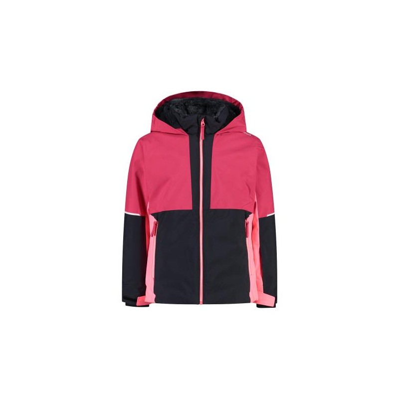 Giacca da sci color block in twill da bambina cmp