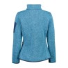 Giacca in pile da donna in Knit-Tech mélange Cmp
