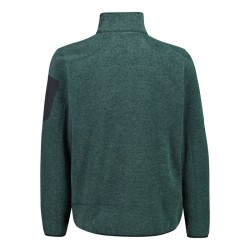 Giacca in Pile da uomo in knit-tech mélange cmp