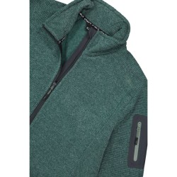 Giacca in Pile da uomo in knit-tech mélange cmp