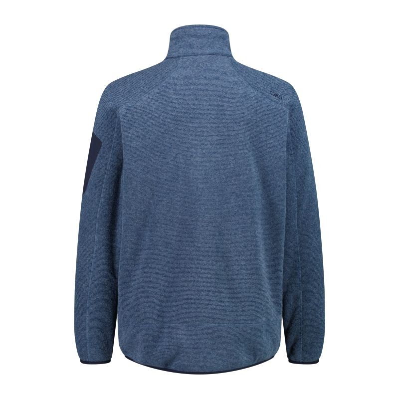 Giacca in Pile da uomo in knit-tech mélange cmp