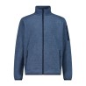 Giacca in Pile da uomo in knit-tech mélange cmp