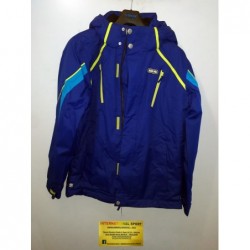 Giacca sci imbottita antivento idrorepellente cappuccio staccabile Brugi JD11